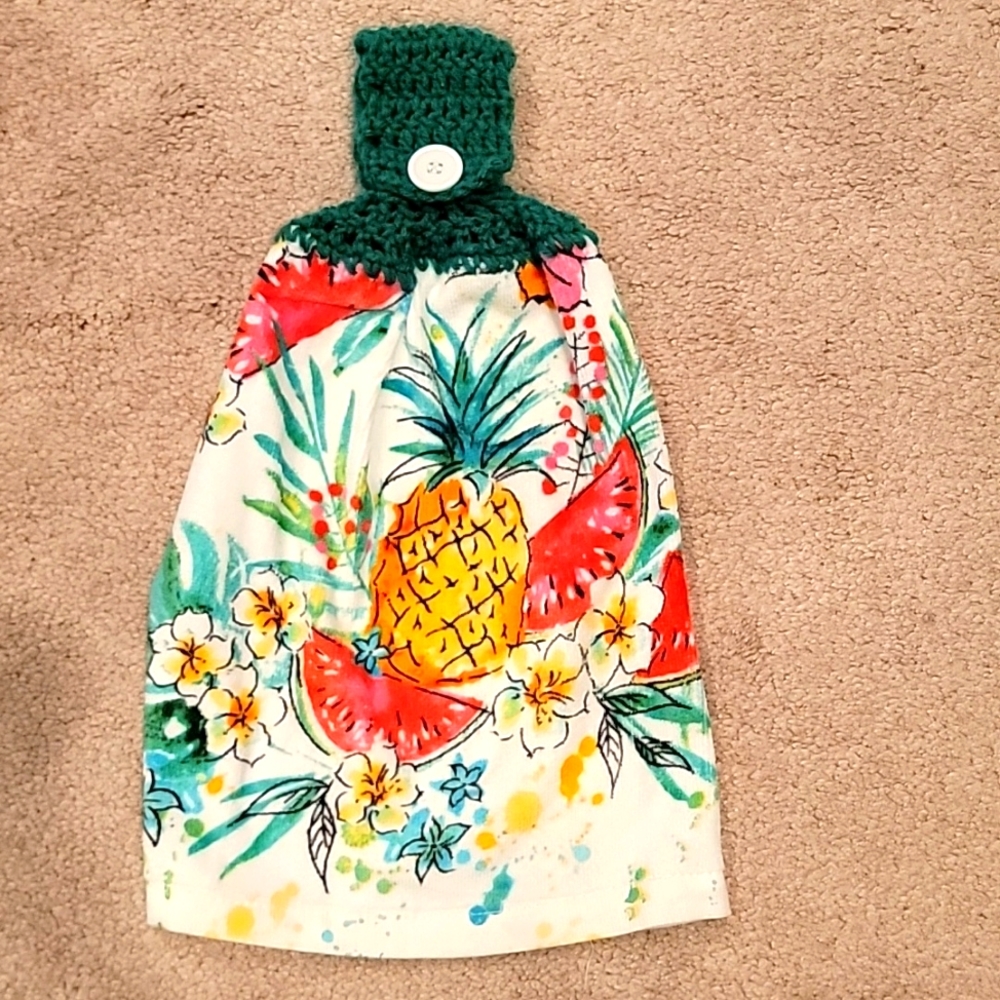 Handmade Hanging Hand Towel - Tropical
